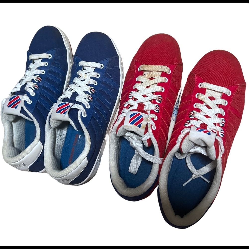 Red White & Blue k-Swiss Men's Shoes